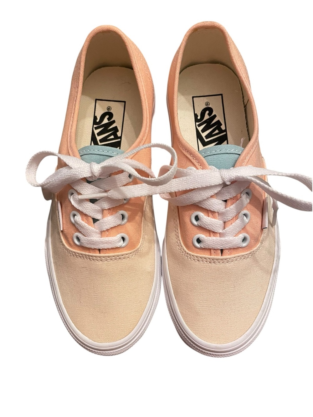 New Vans Authentic Pastel Color Blocked Sneakers US Size Womens 5= Boys 3.5 NWOB